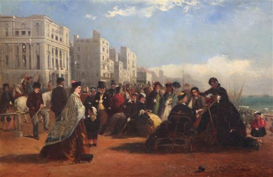 Henry Pilleau (1815-1899) The Parade, Brighton 11.5 x 17.75in.